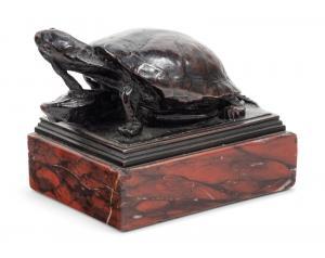 LAESSLE Albert 1877-1954,Turtle Eating a Frog,1906,Hindman US 2021-04-21