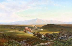 LAESSOE Thorald,View from the Roman Campagna with a view towards P,Bruun Rasmussen 2017-05-01