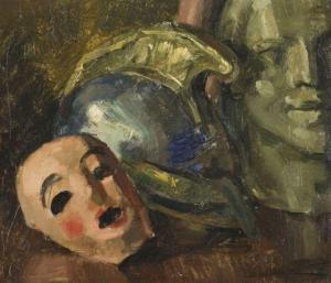 LAFNET Luc 1899-1939,Composition au casque et aux masq,1933,Artcurial | Briest - Poulain - F. Tajan 2013-02-06