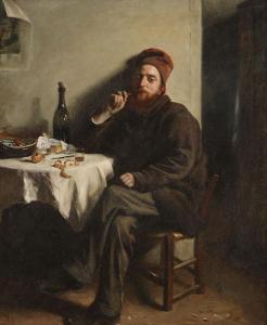 LAFOND FRANCOIS ALEXANDRE 1815-1901,’’Le fumeur’’,Bernaerts BE 2010-06-21