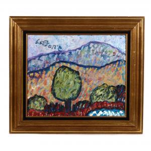 LAFONE Joe 1940,Fauvist Style Landscape,Leland Little US 2021-02-26