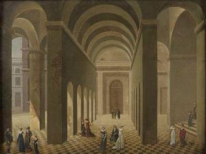 LAFONTAINE Pierre Joseph 1758-1835,Élégantes et élégants sous des arcades,Mercier & Cie 2011-12-04