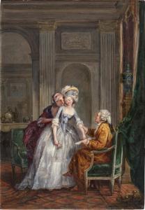 LAFRENSEN Niklas Lavreince II 1737-1807,The Encounter,Sotheby's GB 2023-10-06