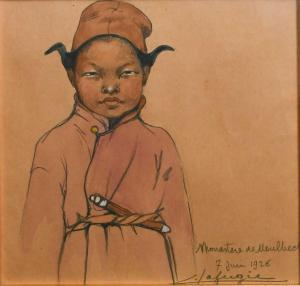 LAFUGIE Lea 1890-1972,Portrait of a child monk,Woolley & Wallis GB 2023-12-13