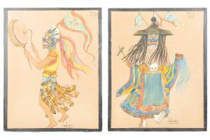 LAFUGIE Lea 1890-1972,Tibetan ceremonial costume,1926,Dawson's Auctioneers GB 2023-02-23