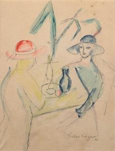 LAGAR Celso 1891-1966,Au café,De Maigret FR 2023-12-20