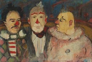LAGAR Celso 1891-1966,Three clowns,John Moran Auctioneers US 2024-03-26