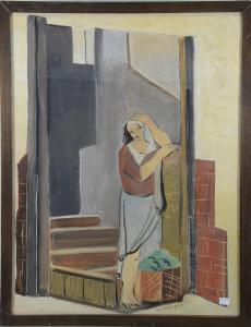 LAGARIO,Femme songeuse,1928,Rops BE 2015-06-21