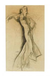 LAGATTA John 1894-1977,Elegant lady,Swann Galleries US 2016-01-28