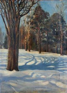 LAGERSTAM Berndt 1868-1930,Winter woodland scene,Bonhams GB 2009-03-10