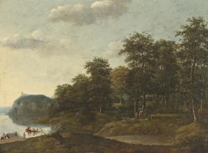 LAGOOR Johannes 1615-1671,A wooded river landscape,Christie's GB 2018-07-06