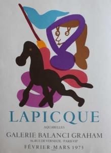 LAGRANGE Jacques 1917-1995,Lapicque - Aquarelles - Galerie Balanci-Graham,1973,Ruellan FR 2015-01-24