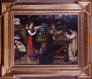 LAGYE Victor 1825-1896,L'atelier de potier animé,1869,Monsantic BE 2022-09-04