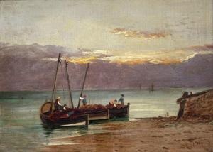 LAING Frank 1862-1907,Fishermen,Montefiore IL 2021-08-10
