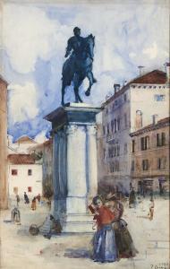 LAING Frank 1862-1907,The Colleoni Monument Venice,1895,Mellors & Kirk GB 2021-09-07