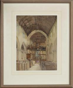 LAING James Garden 1852-1915,CHURCH INTERIOR,McTear's GB 2022-10-12