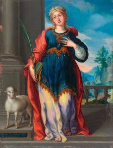 LAIRE Sigumund 1552-1639,Saint Agnes,1604,Galerie Koller CH 2018-03-23