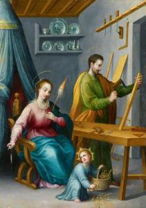 LAIRE Sigumund 1552-1639,The Virgin and Child with Saint Joseph as a Carpen,Lempertz DE 2020-11-21