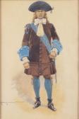 LAJOUX Edmond 1800-1900,PORTRAIT D'OFFICIERS D'ANCIEN RÉGIME,Pillon FR 2016-02-07