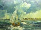 LAKEMAN W.Joyce,Sailing Dinghies on Hornsea Mere,20th century,David Duggleby Limited GB 2019-12-06