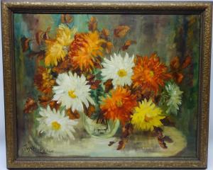 LAKEMAN W.Joyce,Still Life Study of Chrysanthemums,David Duggleby Limited GB 2017-01-28