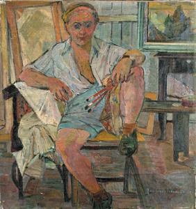 LAKOMSKA MUSZANKA Janina 1920-1982,Artysta w pracowni,Desa Unicum PL 2005-06-02