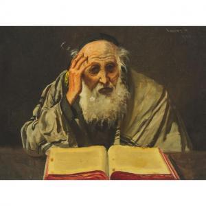 LAKOS Alfred 1870-1961,STUDYING THE TORAH,1926,Waddington's CA 2022-09-15