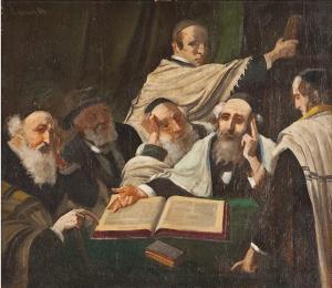 LAKOS Alfred 1870-1961,Talmudic discussion,Matsa IL 2021-10-11