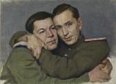 LAKTIONOV ALEKSANDR,Portrait of Nikolai Baliasnikov with His Friend,MacDougall's 2018-06-06