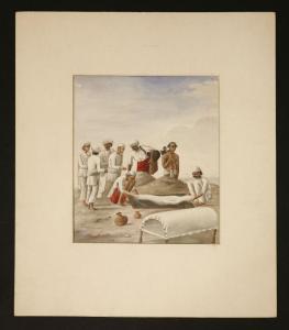 Lal Bani,a Muslim burial scene,1880,Sworders GB 2018-03-13