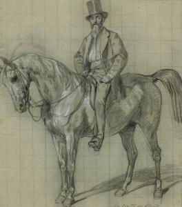 LALAISSE Hippolyte 1812-1884,Le Comte de Mouts on horseback,Galerie Koller CH 2022-09-23