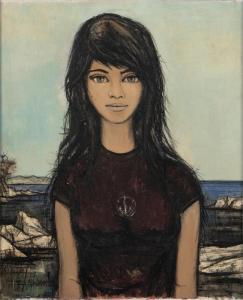 LALANDE Jacques 1921-1997,Portrait of a Girl,1969,Abell A.N. US 2024-02-08