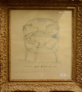LALANNE Francois Xavier 1924,Petit fauteuil polymorphe,1975,Rops BE 2016-01-31