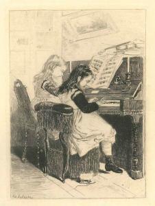 LALAUZE Adolphe 1838-1905,Lezione di piano,Bertolami Fine Arts IT 2020-10-01