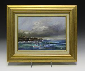 LALLEMAND Alex,Coastal Scene with Fishing Boat and Gulls,20th century,Tooveys Auction 2019-04-17