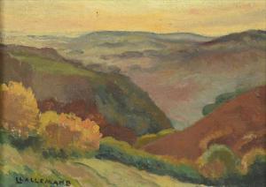 LALLEMAND Alex 1892-1963,Paysage de montagne en automne,Daguerre FR 2018-12-03