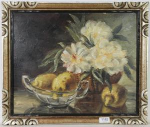 LALLEMAND Alex 1892-1963,Still life with flowers and lemons,Tennant's GB 2021-06-12