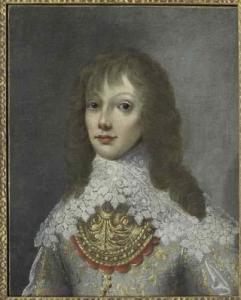 LALLEMANT PHILIPPE 1636-1716,PORTRAIT PRÉSUMÉ DE CHARLES IIIe, FILS DE NICOLAS ,Kohn FR 2010-03-26