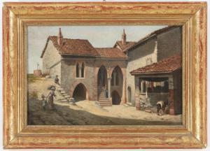LALLI Odoardo 1829-1909,Antichi casolari con figure,Casa d'Aste Santa Giulia IT 2019-04-06