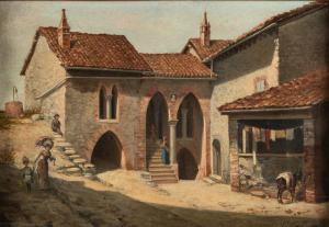 LALLI Odoardo 1829-1909,Borgo toscano,Finarte IT 2023-10-19