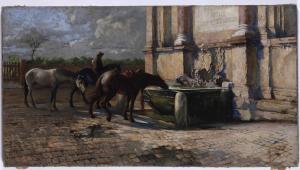 LALLICH Giuseppe 1867-1953,Alla fontana,Cambi IT 2023-04-14