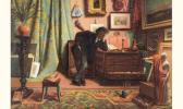 LALOUE Auguste 1800-1860,le peintre dans son atelier,Aguttes FR 2004-12-10