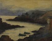 LALOUE Robert 1884-1929,Cote rocheuse au crépuscule,Art Valorem FR 2024-01-15