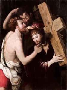 LAMA Giovanni Bernardo 1508-1579,Cristo portacroce,Finarte IT 2009-05-28
