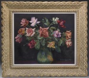 LAMARCHE Stéphane 1891-1900,Nature morte au bouquet de roses,Conan-Auclair FR 2022-12-17