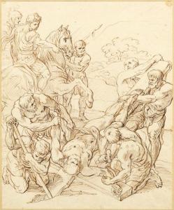 LAMARRA Francesco 1710-1780,The crucifixion of Peter,Galerie Koller CH 2017-03-31
