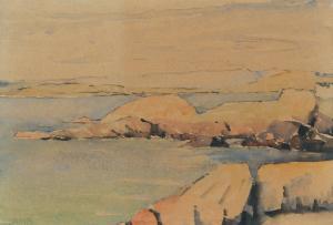 LAMB Charles Vincent 1893-1964,ROCKY COAST, WEST OF IRELAND,Ross's Auctioneers and values 2023-10-11