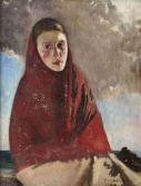 LAMB Charles Vincent 1893-1964,The Red Shawl,Adams IE 2012-12-05