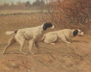 LAMB Frederick Mortimer 1861-1936,Two Setters,1902,Copley US 2022-07-15