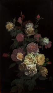LAMBDIN George Cochran 1830-1896,Bouquet of Roses,Hindman US 2023-10-17